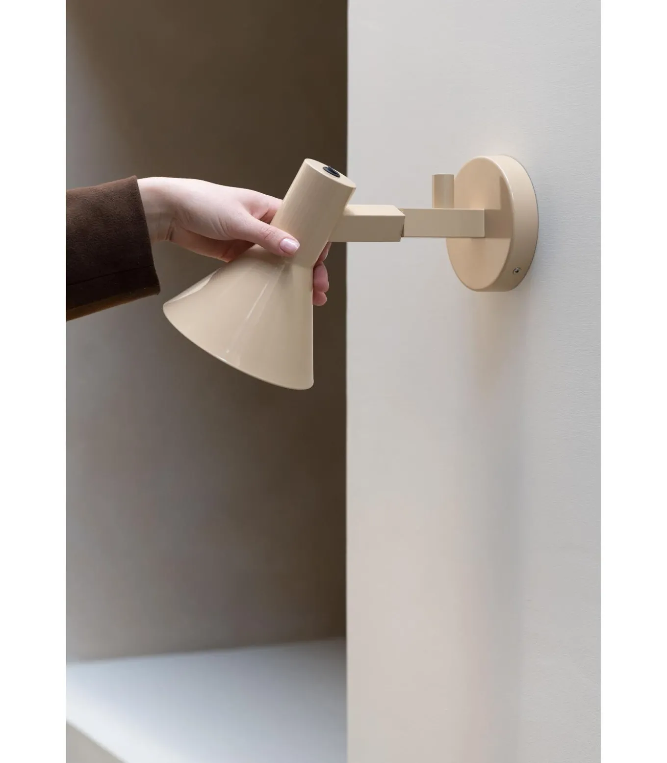 Wandlamp Stavanger - Beige - 31x15x20cm