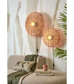 Wandlamp Tanami - Rotan - Ø40cm