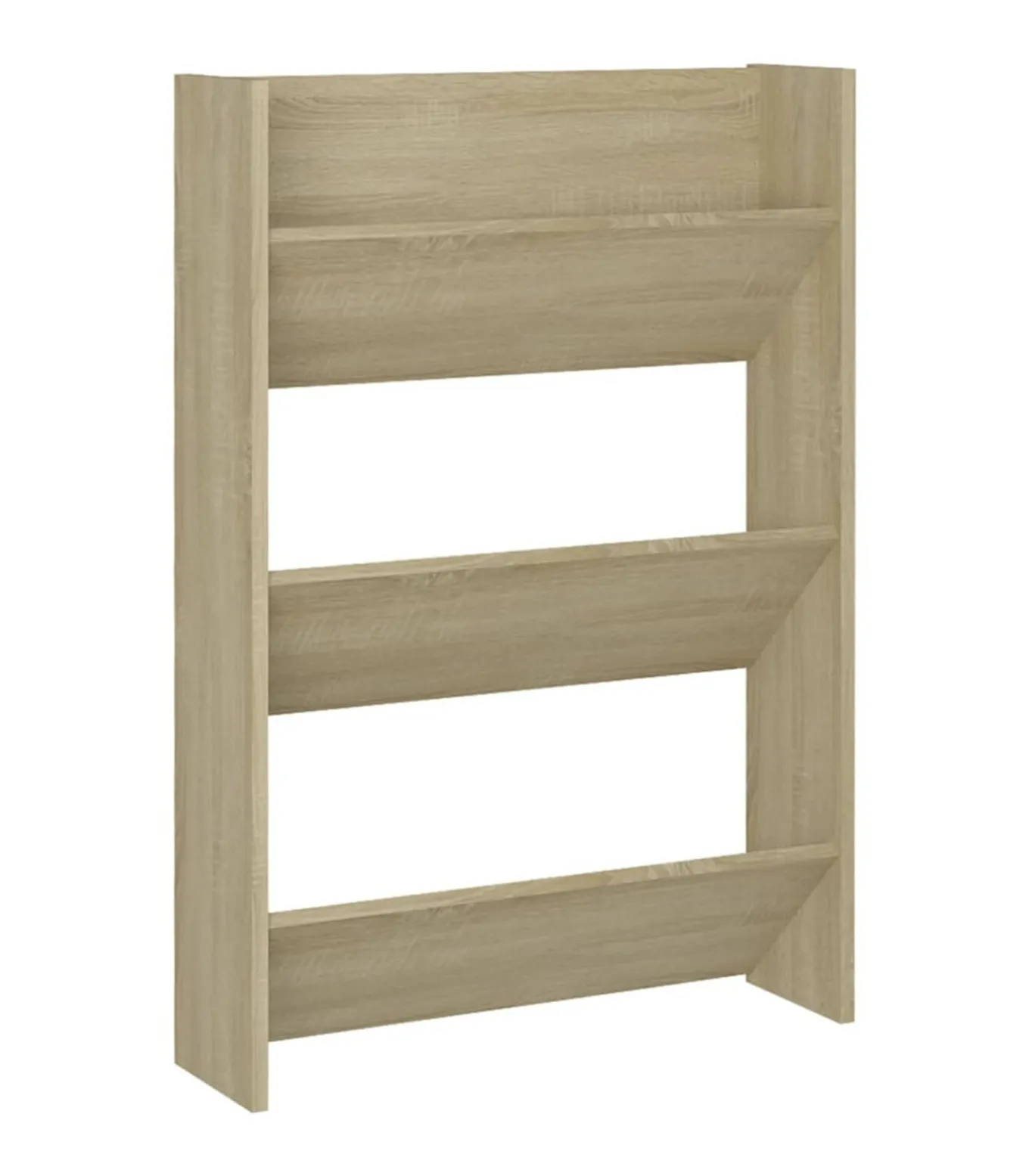 Wandschoenenkast 60x18x90 cm spaanplaat sonoma eikenkleurig