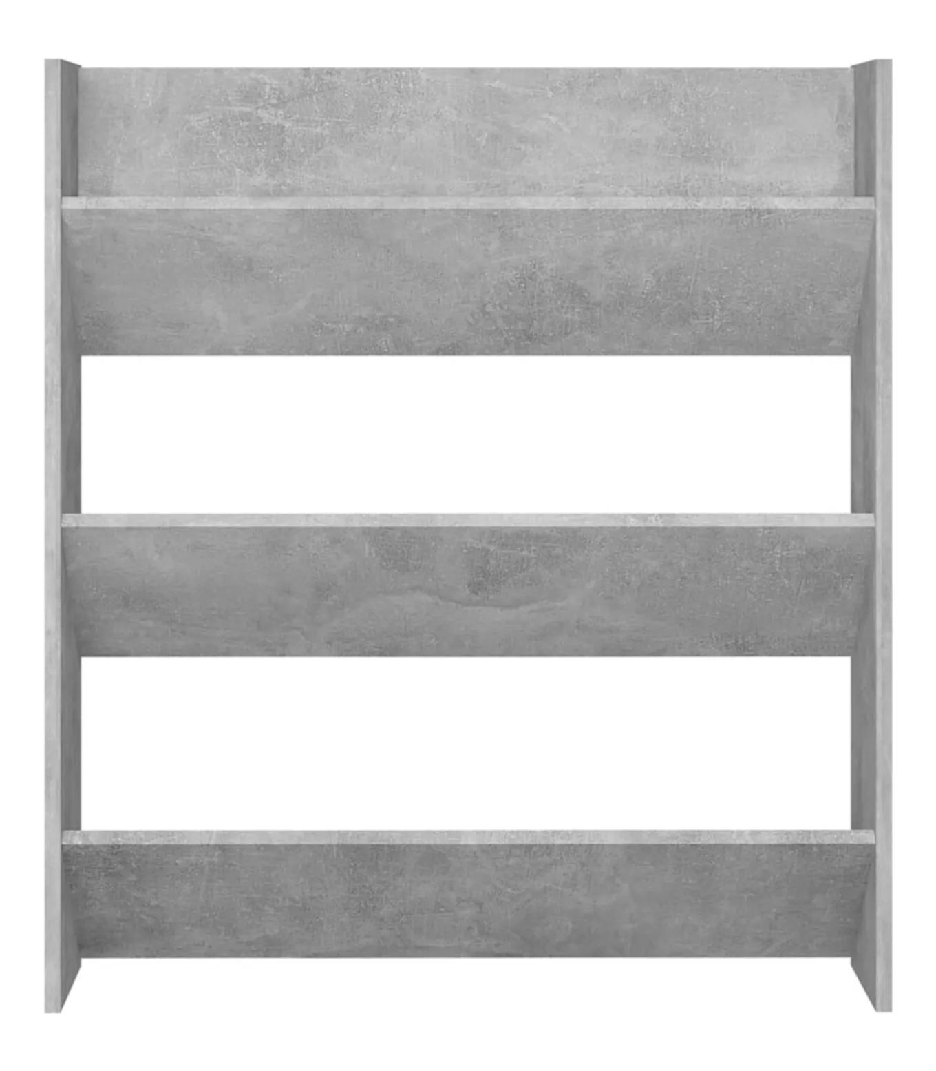 Wandschoenenkast 80x18x90 cm spaanplaat betongrijs