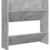 Wandschoenenkast 60x18x60 cm spaanplaat betongrijs