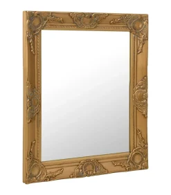 Wandspiegel barok stijl 50x60 cm goudkleurig