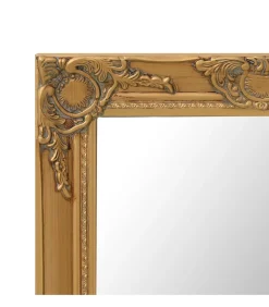 Wandspiegel barok stijl 50x60 cm goudkleurig