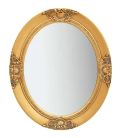 Wandspiegel barok stijl 50x60 cm goudkleurig