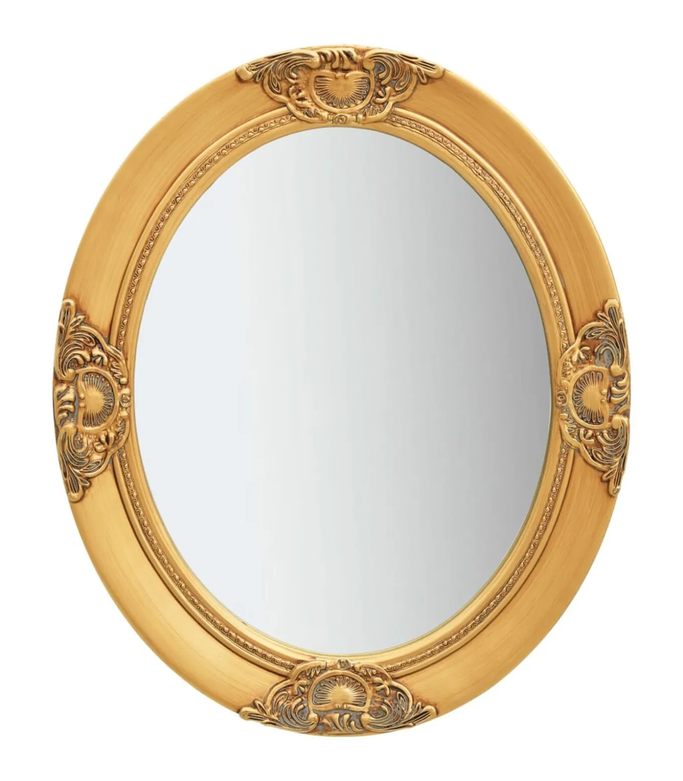 Wandspiegel barok stijl 50x60 cm goudkleurig