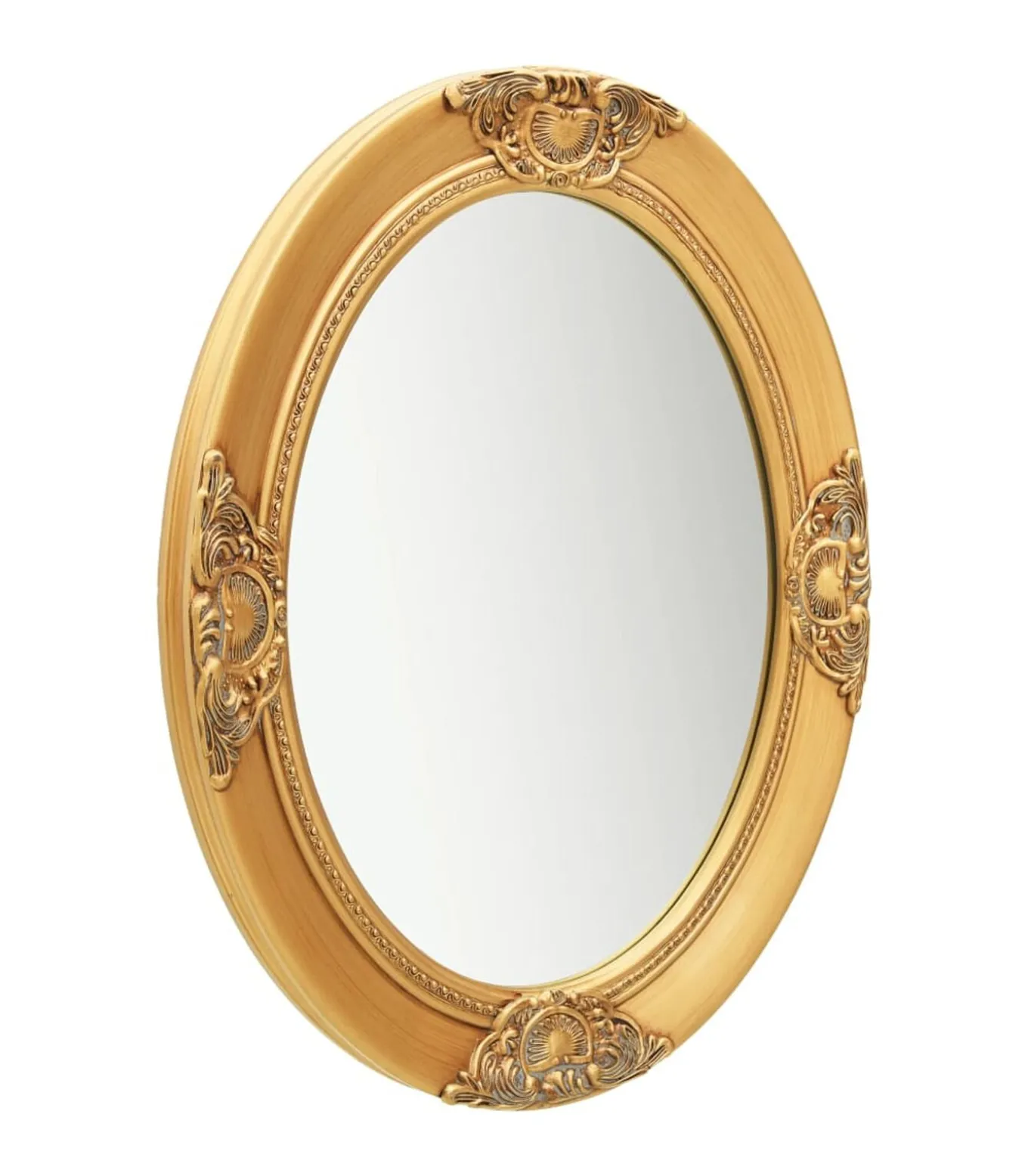 Wandspiegel barok stijl 50x60 cm goudkleurig