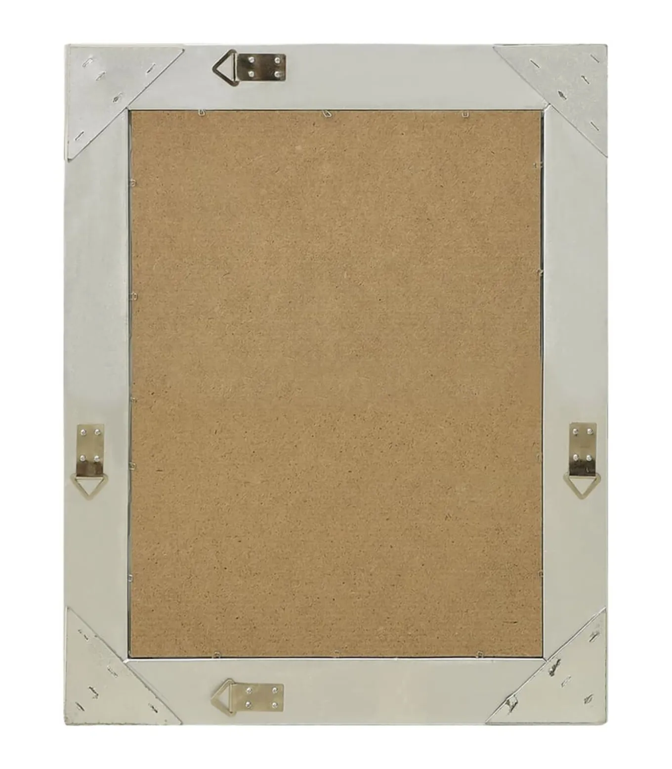 Wandspiegel barok stijl 50x60 cm zilverkleurig