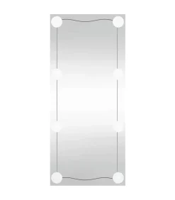 Wandspiegel met LED's rechthoekig 30x80 cm glas