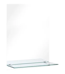 Wandspiegel met schap 30x50 cm gehard glas