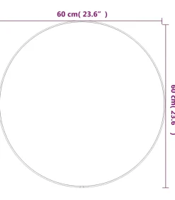 Wandspiegel rond Ø60 cm goudkleurig