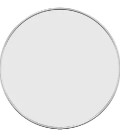 Wandspiegel rond Ø40 cm zilverkleurig