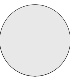 Wandspiegel rond Ø60 cm zwart