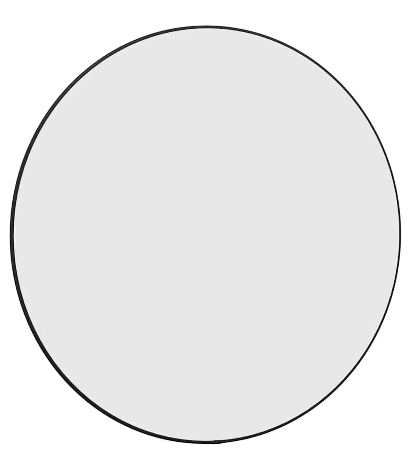 Wandspiegel rond Ø60 cm zwart