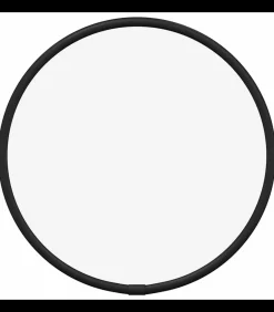 Wandspiegel rond Ø20 cm zwart