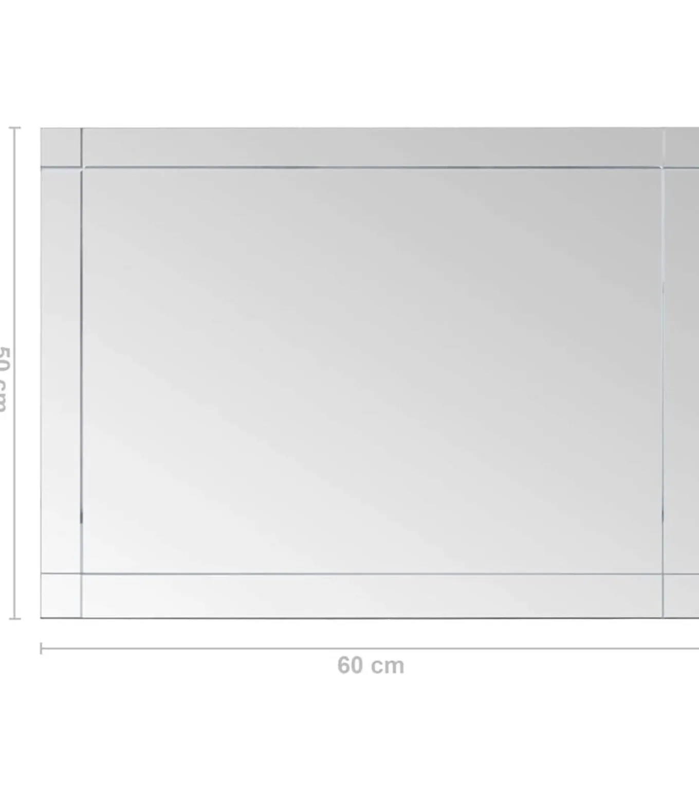 Wandspiegel 60x50 cm glas