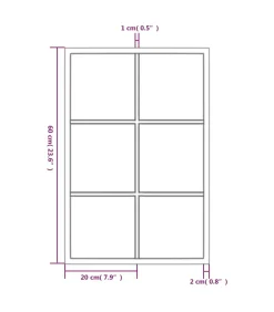 Wandspiegel 60x40 cm metaal zwart