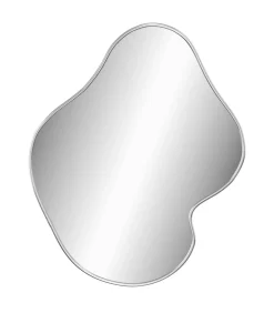 Wandspiegel 60x50 cm zilverkleurig