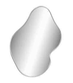 Wandspiegel 60x50 cm zilverkleurig