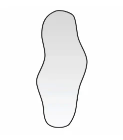 Wandspiegel 60x25 cm zwart