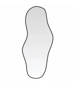 Wandspiegel 60x25 cm zwart