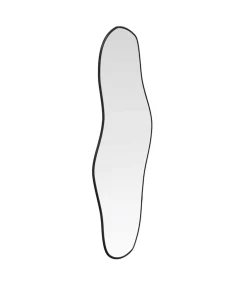Wandspiegel 60x25 cm zwart