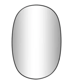 Wandspiegel 60x40 cm zwart