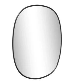 Wandspiegel 40x30 cm zwart