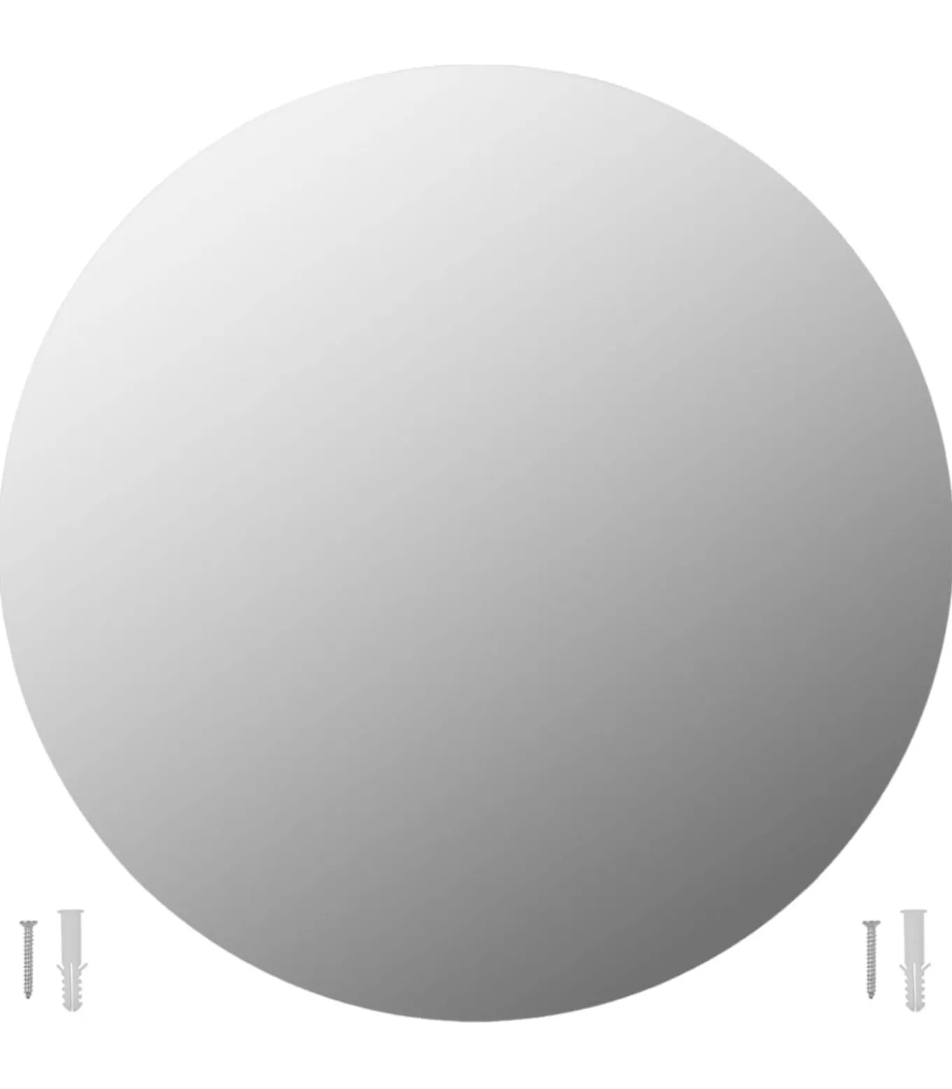 Wandspiegels 2 st rond 60 cm glas