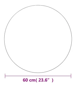 Wandspiegels 2 st rond 60 cm glas