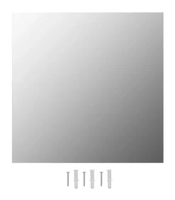 Wandspiegels 2 st vierkant 40x40 cm glas