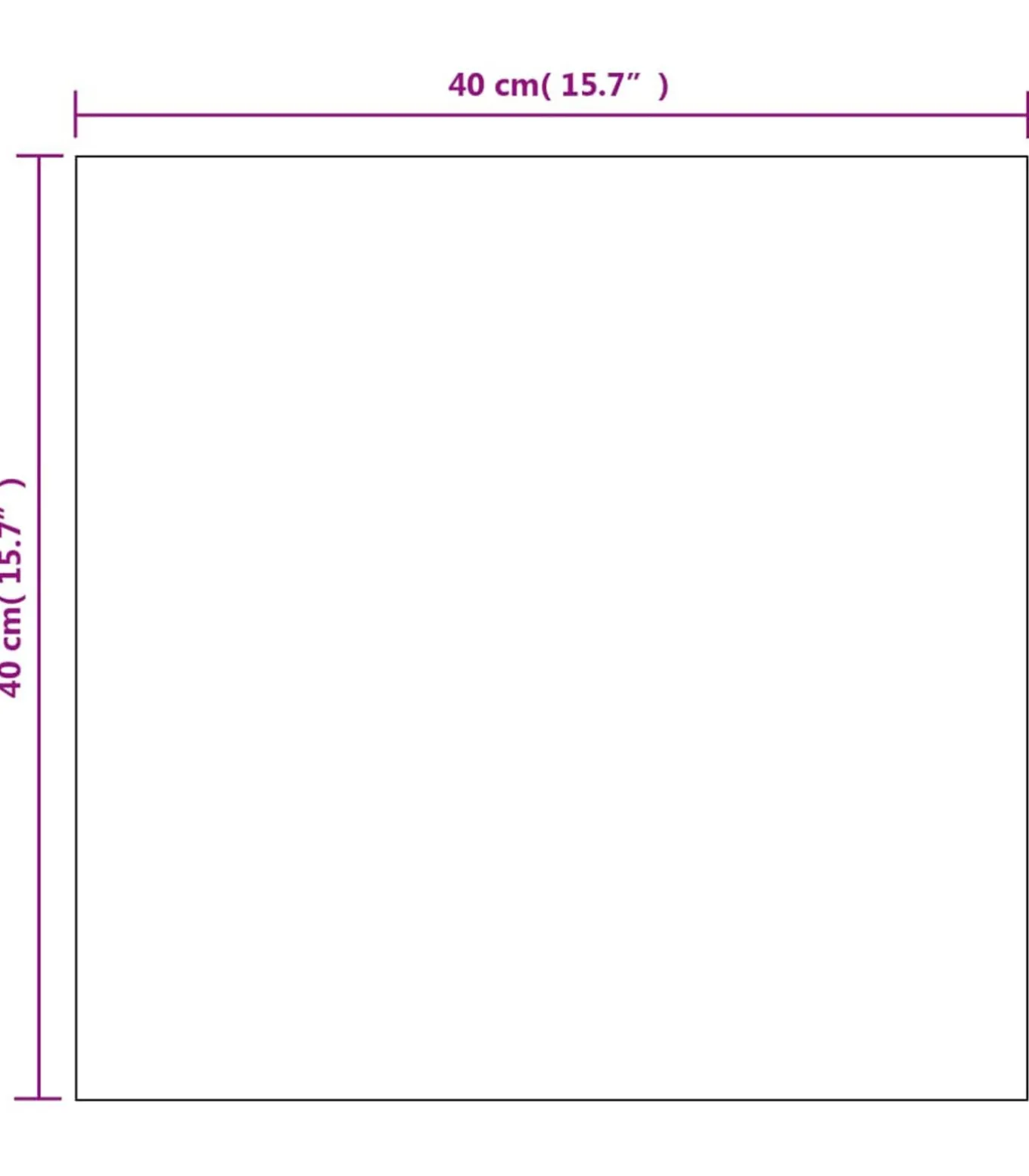 Wandspiegels 2 st vierkant 40x40 cm glas