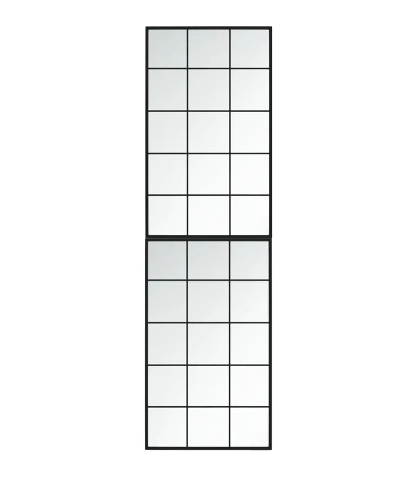 Wandspiegels 2 st 100x60 cm metaal zwart