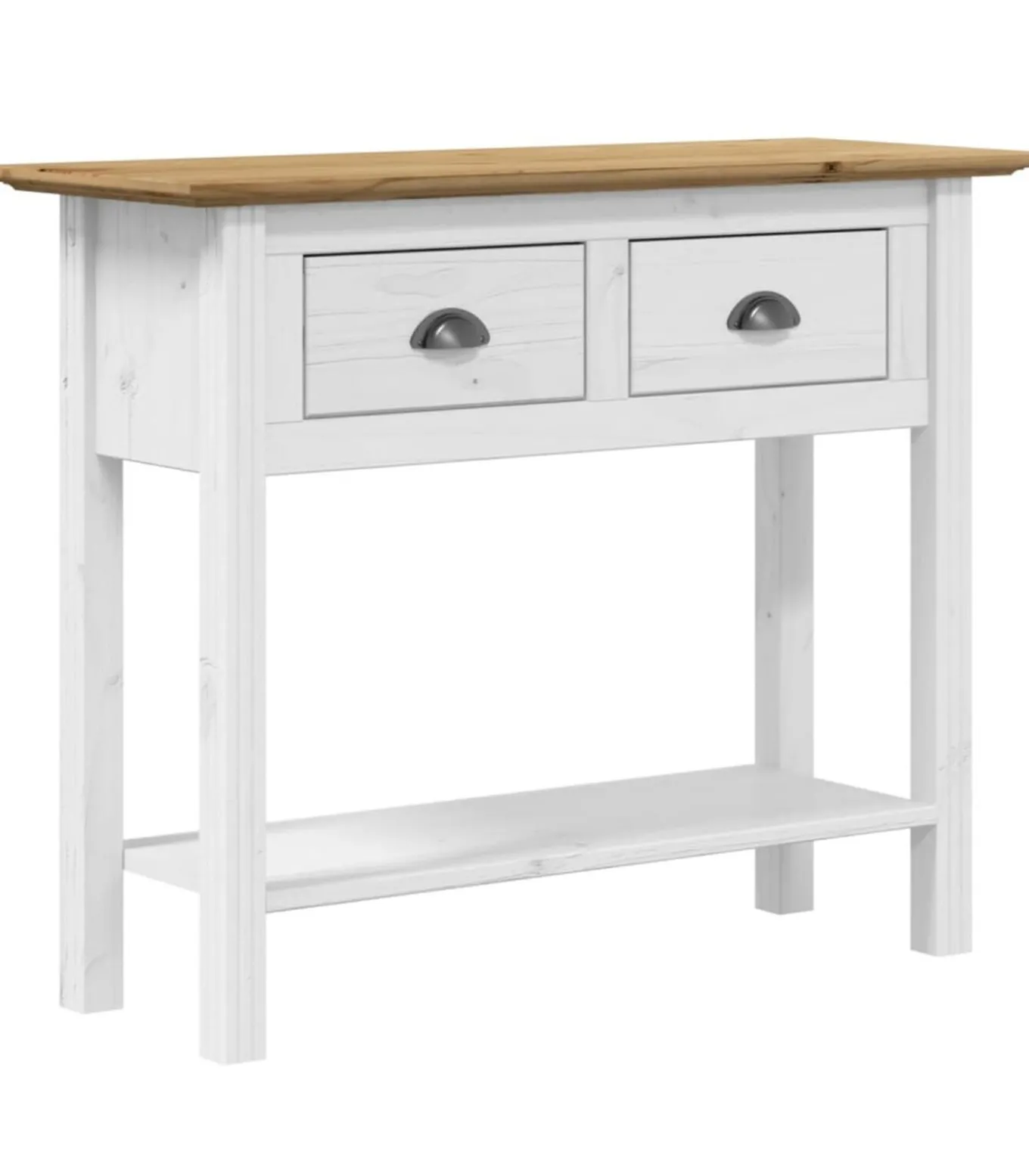 Wandtafel BODO 91x35x74 cm massief grenenhout bruin