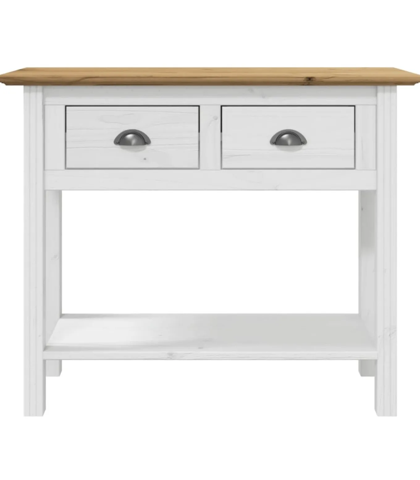 Wandtafel BODO 91x35x74 cm massief grenenhout bruin