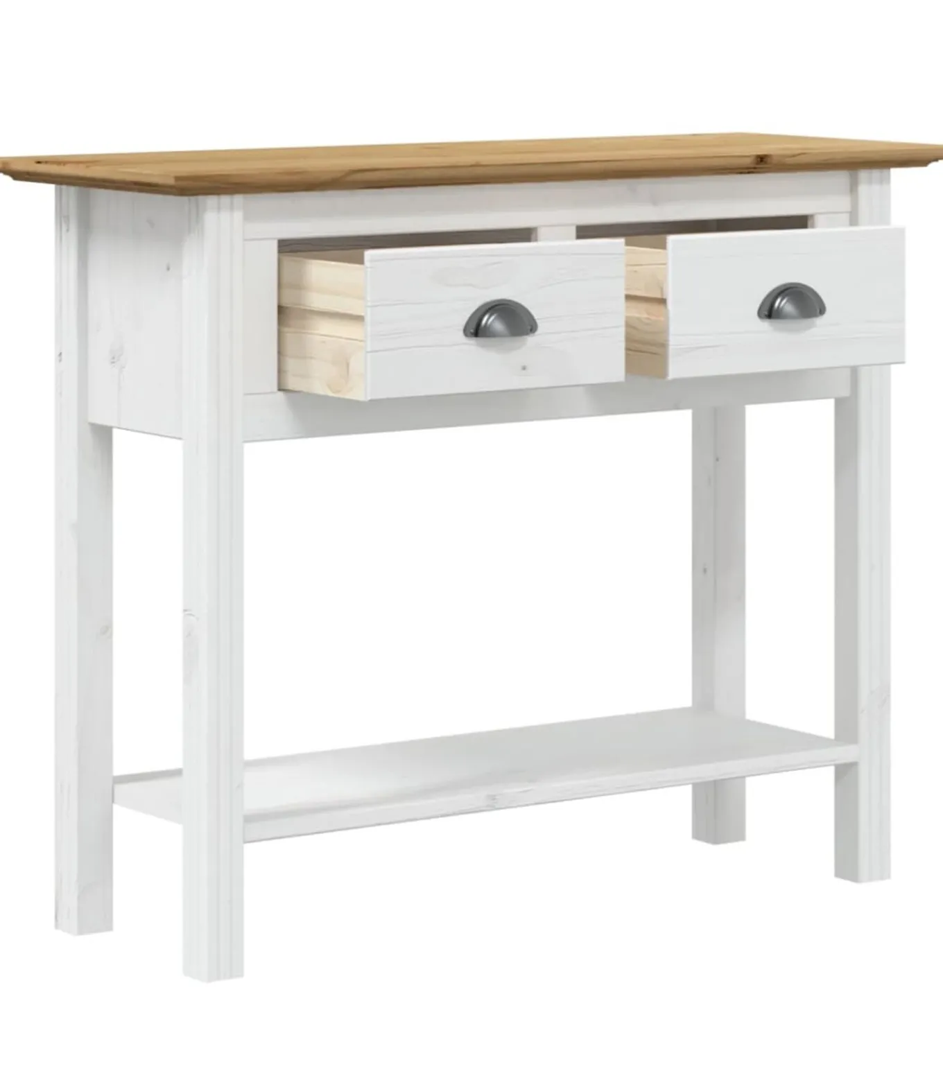 Wandtafel BODO 91x35x74 cm massief grenenhout bruin