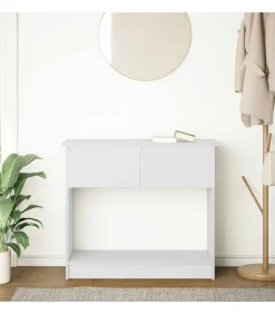 Wandtafel met lades 85,5x38,5x74,5 cm wit