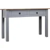 Wandtafel Panama Range 110x40x72 cm massief grenenhout grijs