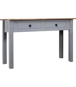 Wandtafel Panama Range 110x40x72 cm massief grenenhout grijs