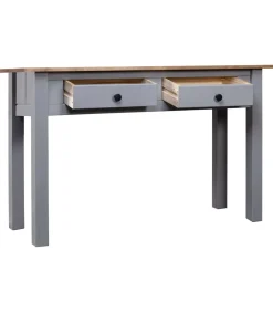 Wandtafel Panama Range 110x40x72 cm massief grenenhout grijs