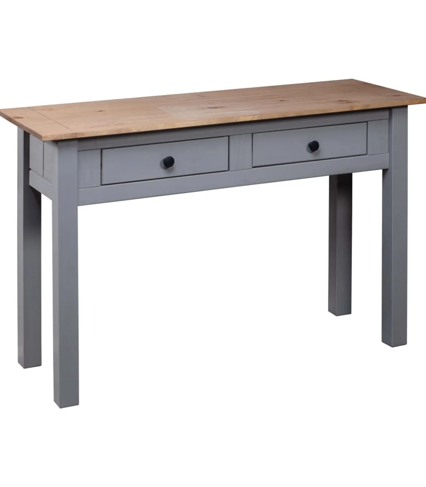 Wandtafel Panama Range 110x40x72 cm massief grenenhout grijs