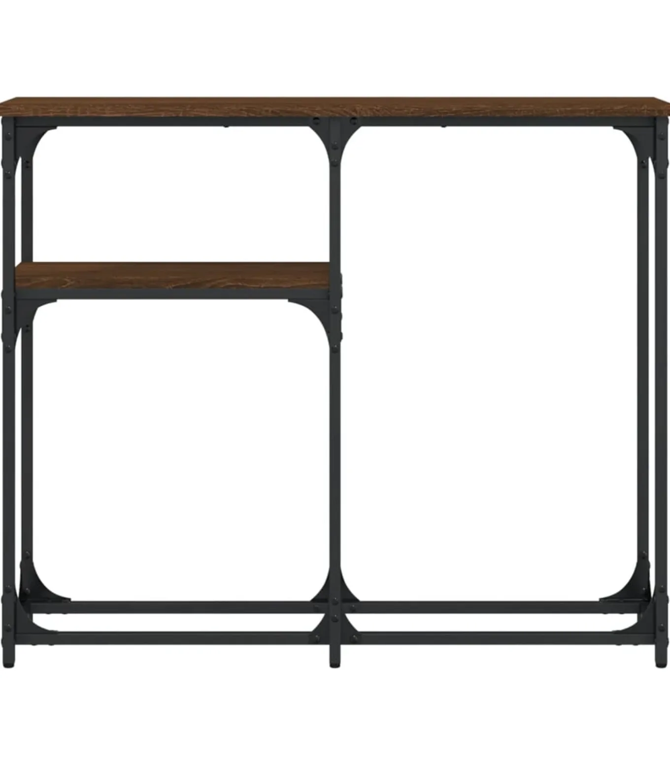 Wandtafel 90x22,5x75 cm bewerkt hout bruin eikenkleur