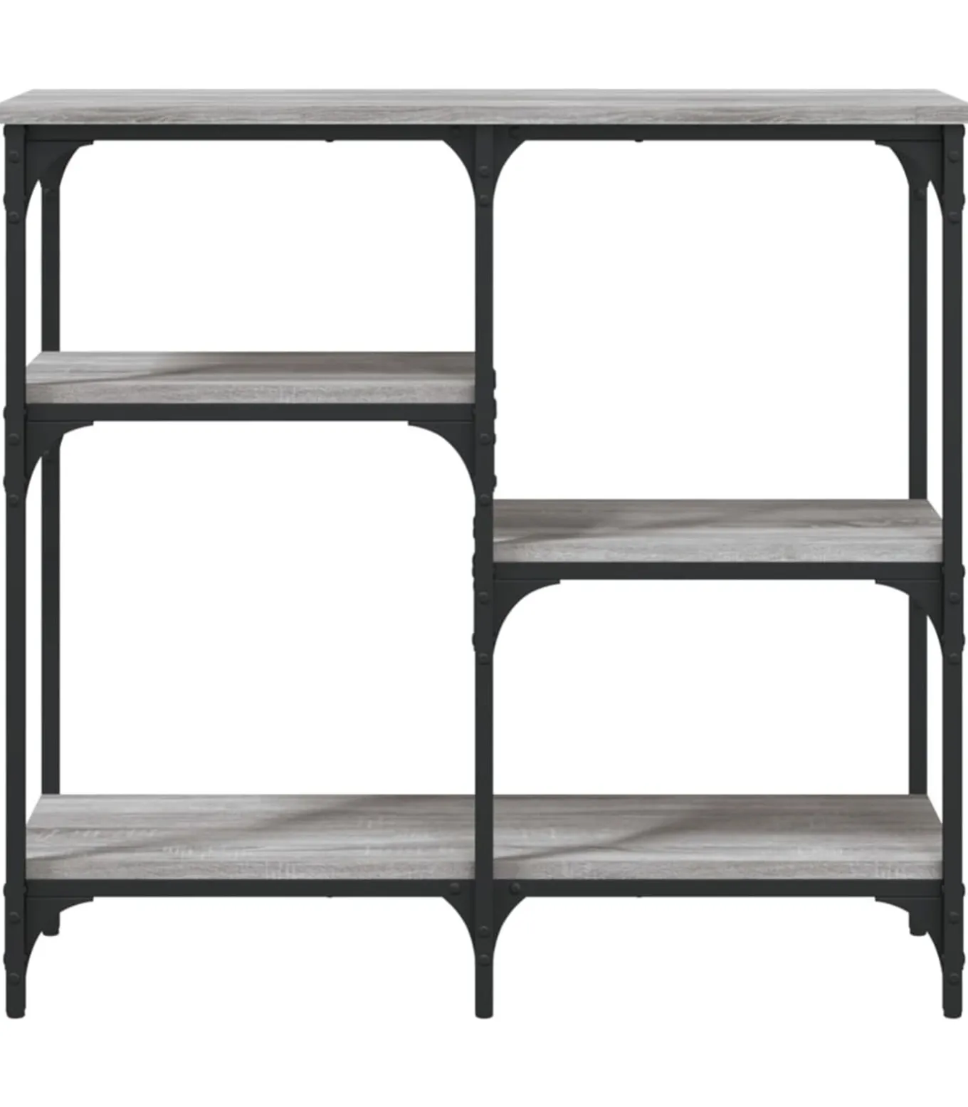 Wandtafel 80x29x75 cm bewerkt hout grijs sonoma eikenkleurig