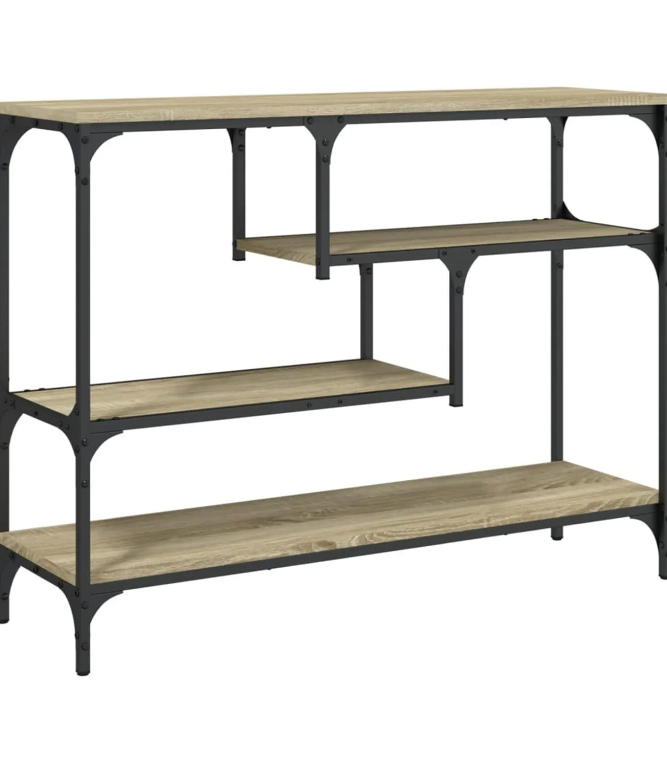 Wandtafel 100x30x75 cm bewerkt hout sonoma eikenkleurig