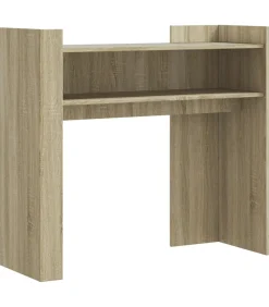 Wandtafel 100x35x90 cm bewerkt hout sonoma eikenkleurig