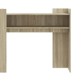 Wandtafel 100x35x90 cm bewerkt hout sonoma eikenkleurig