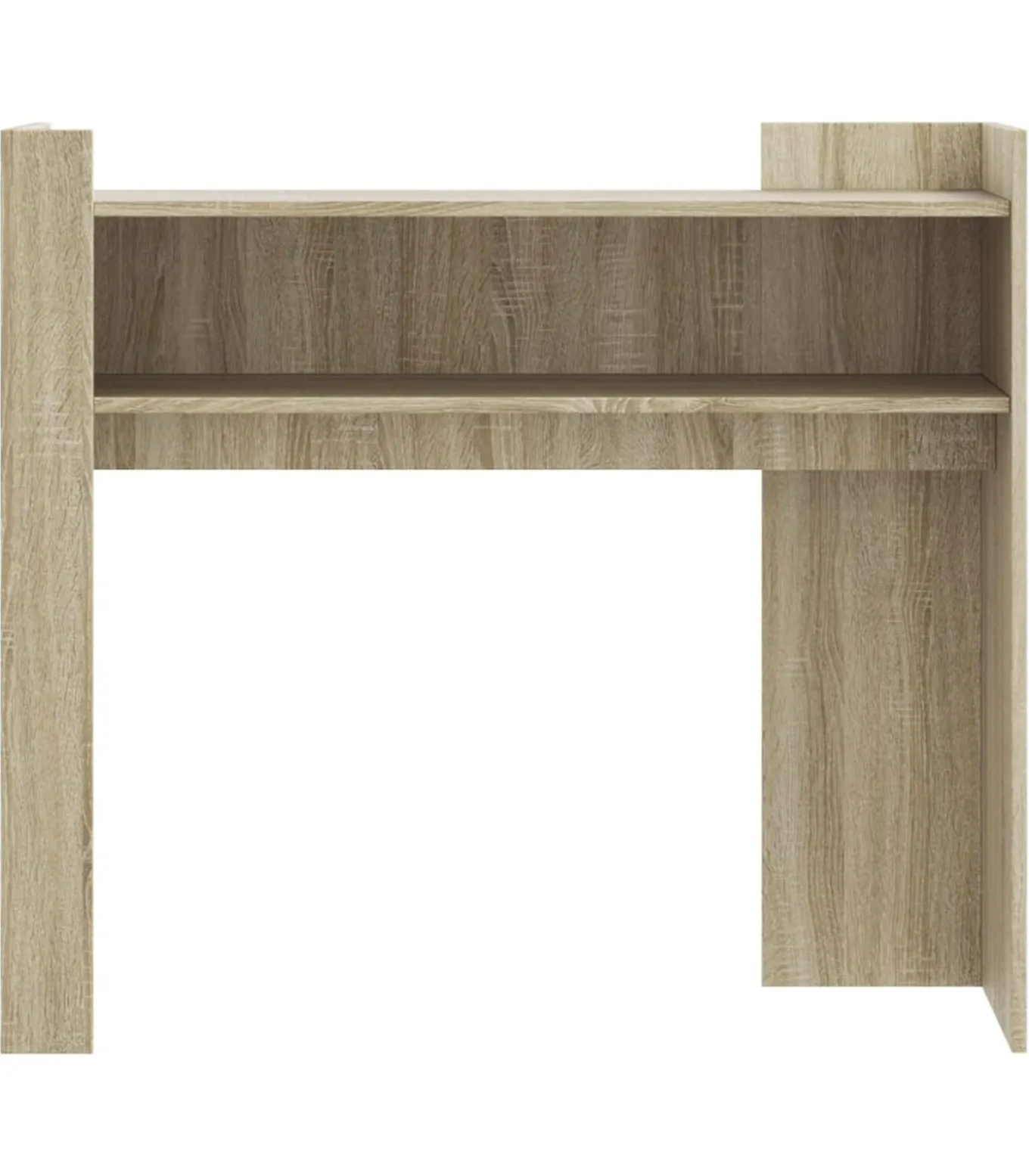 Wandtafel 100x35x90 cm bewerkt hout sonoma eikenkleurig