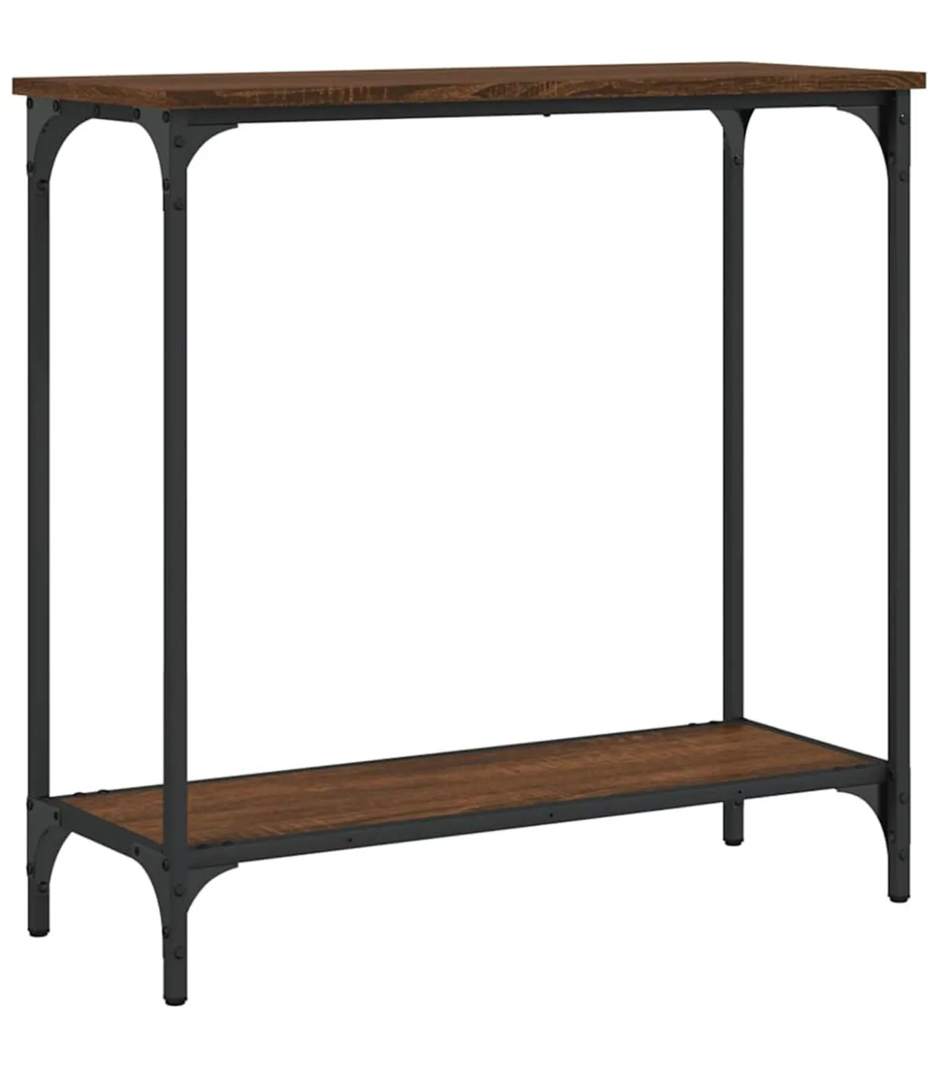 Wandtafel 75x30,5x75 cm bewerkt hout bruin eikenkleur