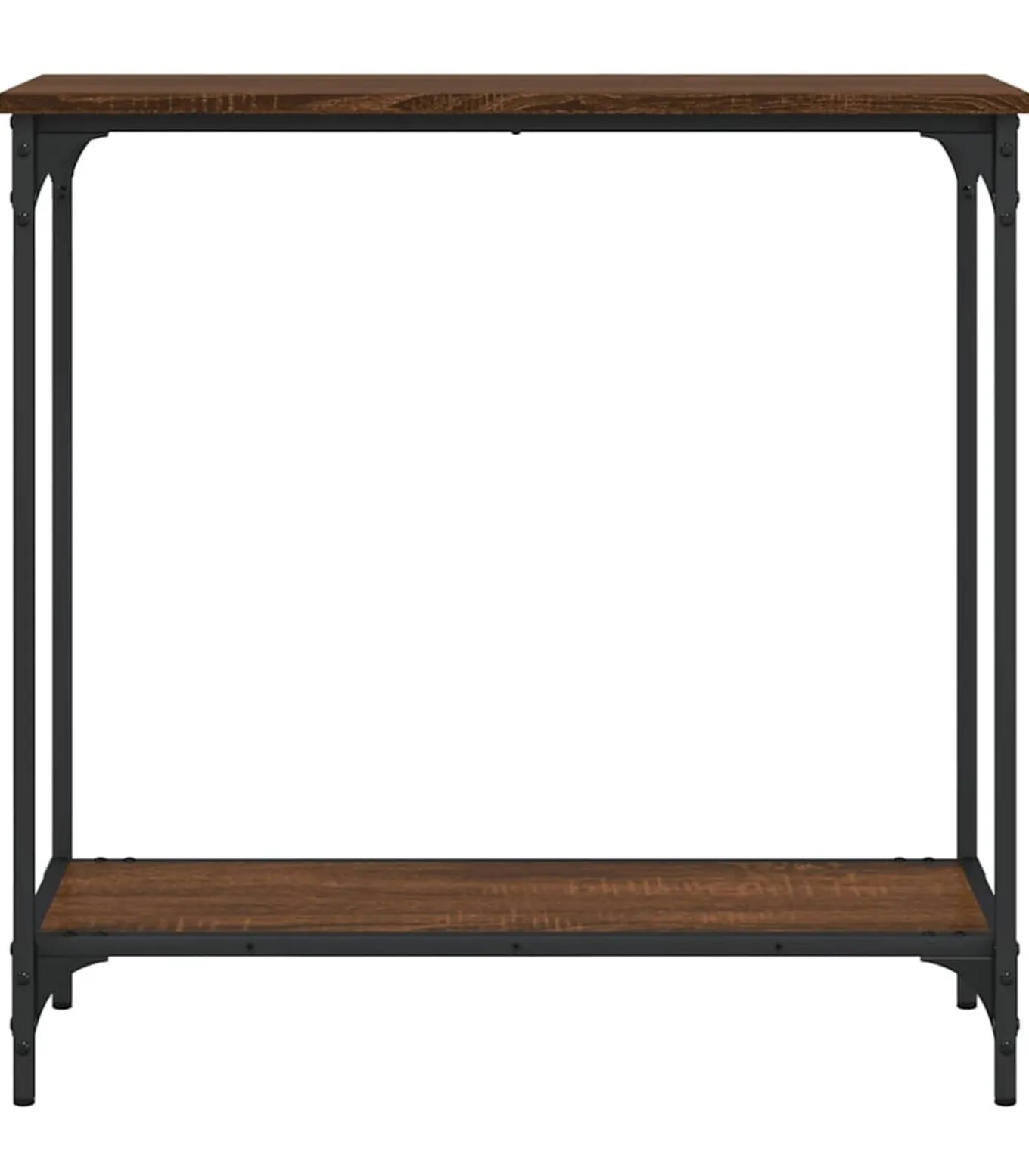 Wandtafel 75x30,5x75 cm bewerkt hout bruin eikenkleur