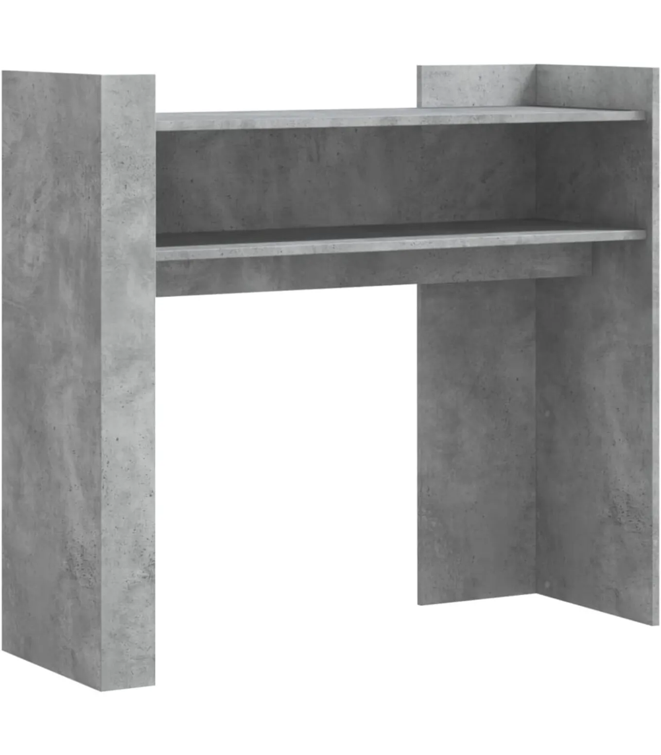 Wandtafel 100x35x90 cm bewerkt hout betongrijs