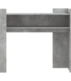 Wandtafel 100x35x90 cm bewerkt hout betongrijs